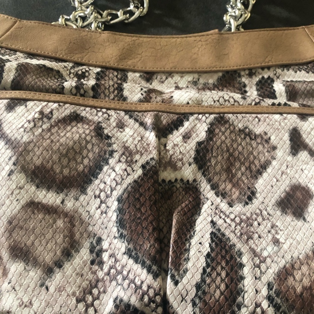 Miche Bianca Faux Leather Snake Print Demi Bag Braided Straps Base Bag & Shell - Picture 9 of 9